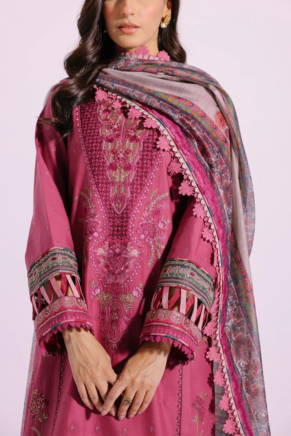 Ethnic | Rozana Collection SS 24 | E0409/203/409 -  Ethnic Luxury - Original Designer Dress - House of Maryam
