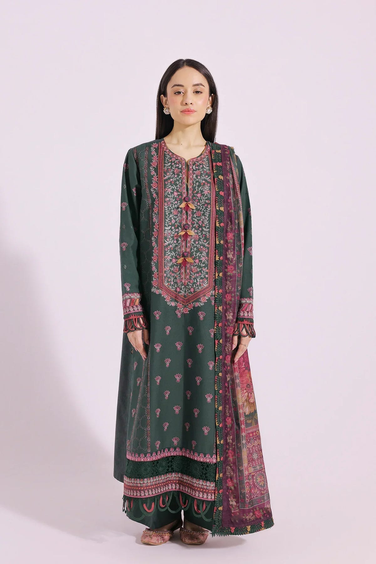 Ethnic | Rozana Collection SS 24 | E0410/203/707 -  Ethnic Luxury - Original Designer Dress - House of Maryam