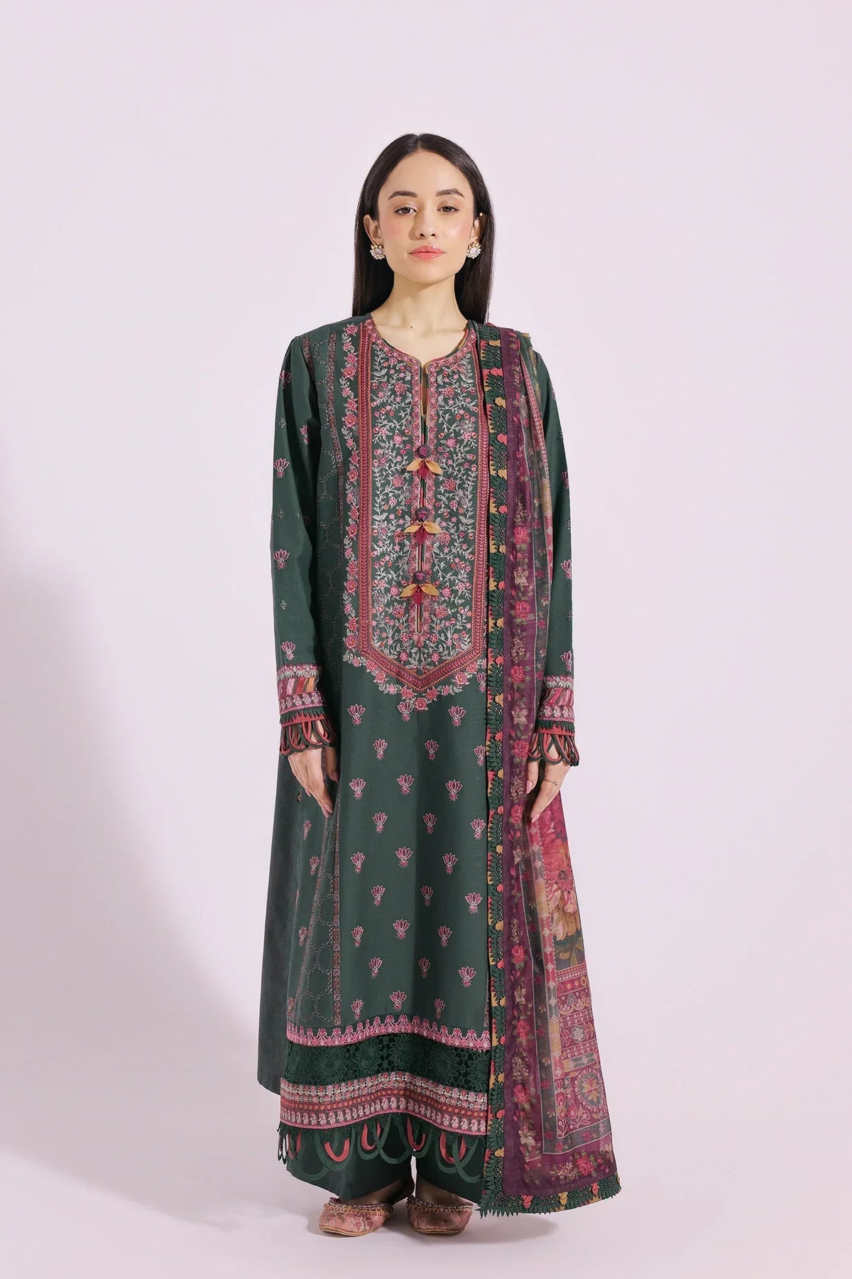 Ethnic | Rozana Collection SS 24 | E0410/203/707 -  Ethnic Luxury - Original Designer Dress - House of Maryam