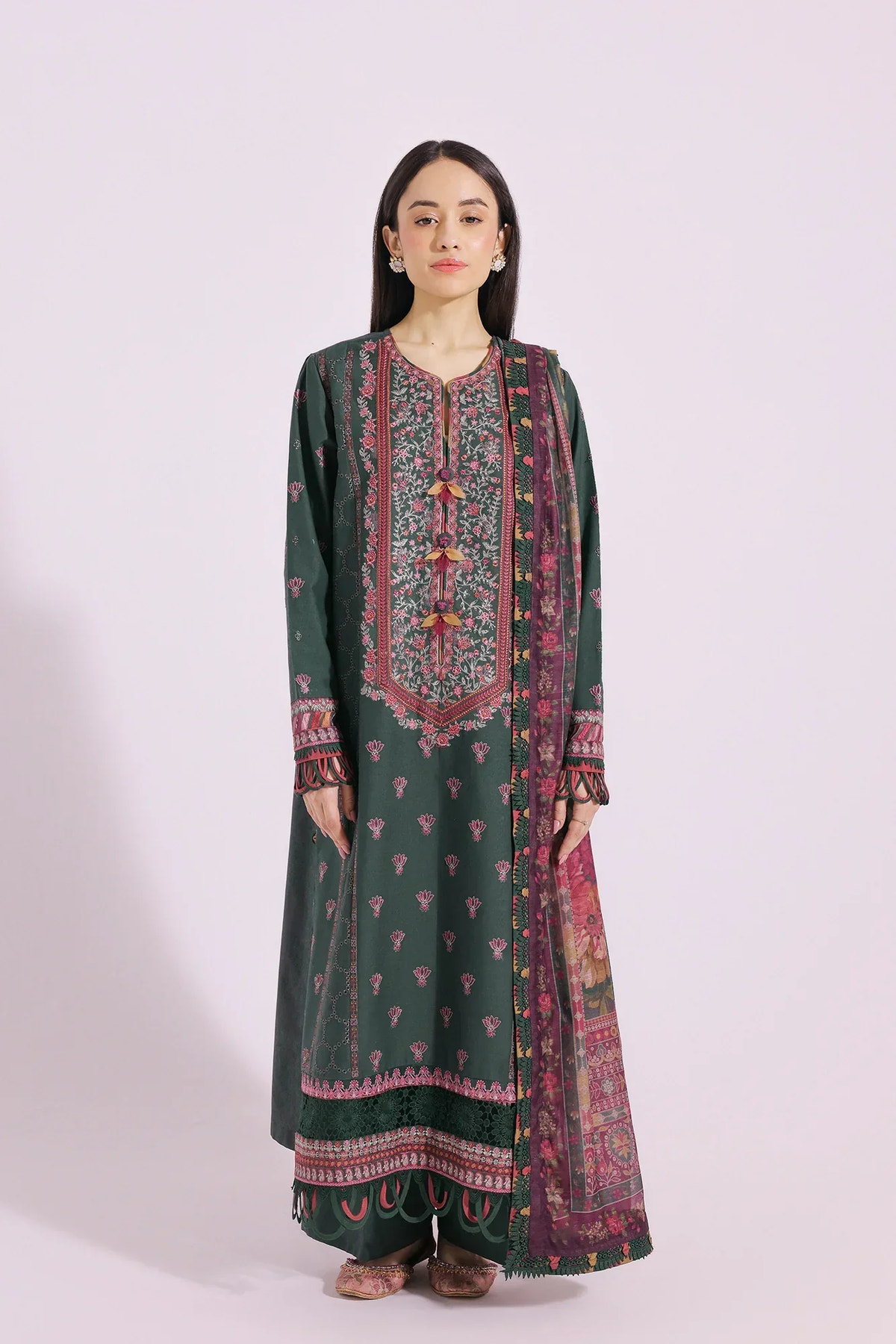 Ethnic | Rozana Collection SS 24 | E0410/203/707 -  Ethnic Luxury - Original Designer Dress - House of Maryam
