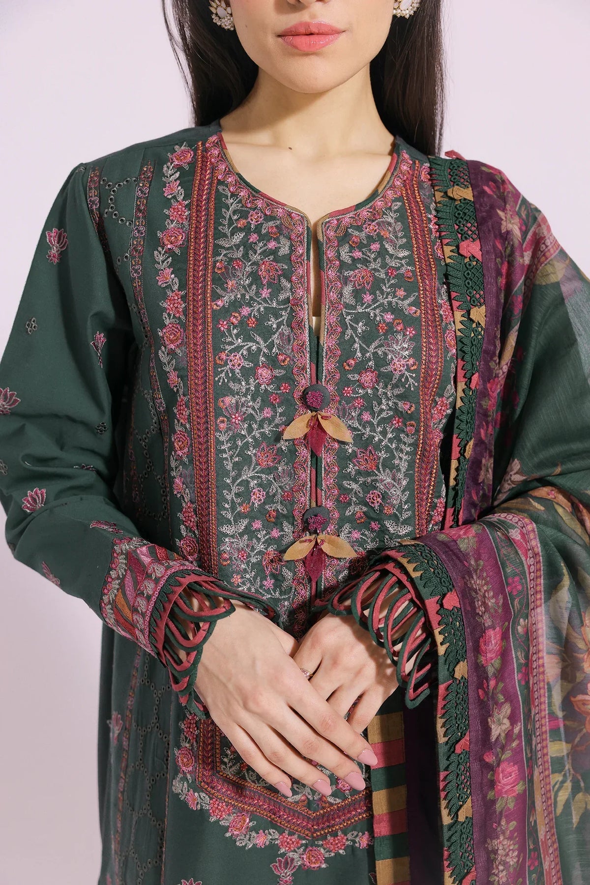 Ethnic | Rozana Collection SS 24 | E0410/203/707 -  Ethnic Luxury - Original Designer Dress - House of Maryam