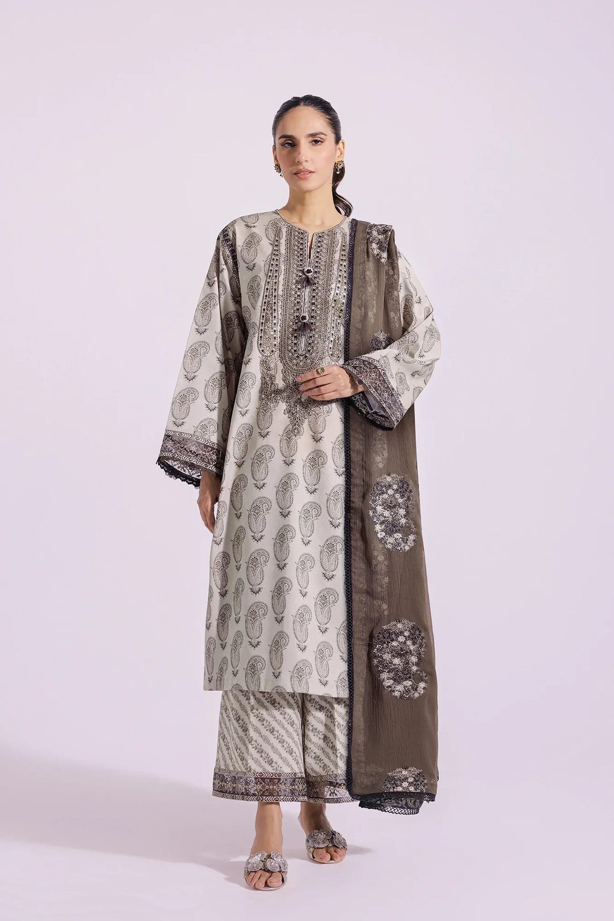 Ethnic | Rozana Collection SS 24 | E0411/203/110 -  Ethnic Luxury - Original Designer Dress - House of Maryam