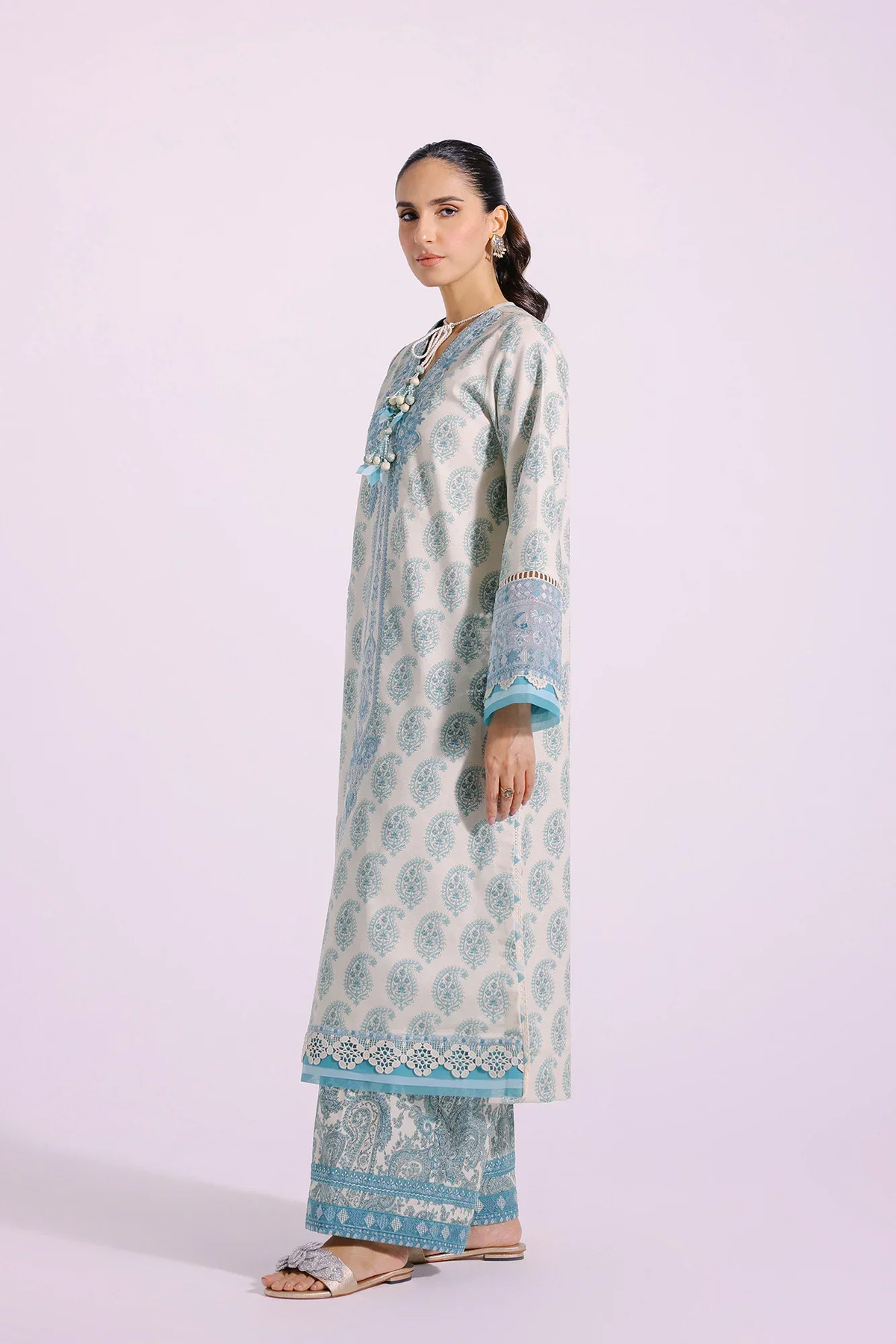 Ethnic | Rozana Collection SS 24 | E0414/203/130 -  Ethnic Luxury - Original Designer Dress - House of Maryam