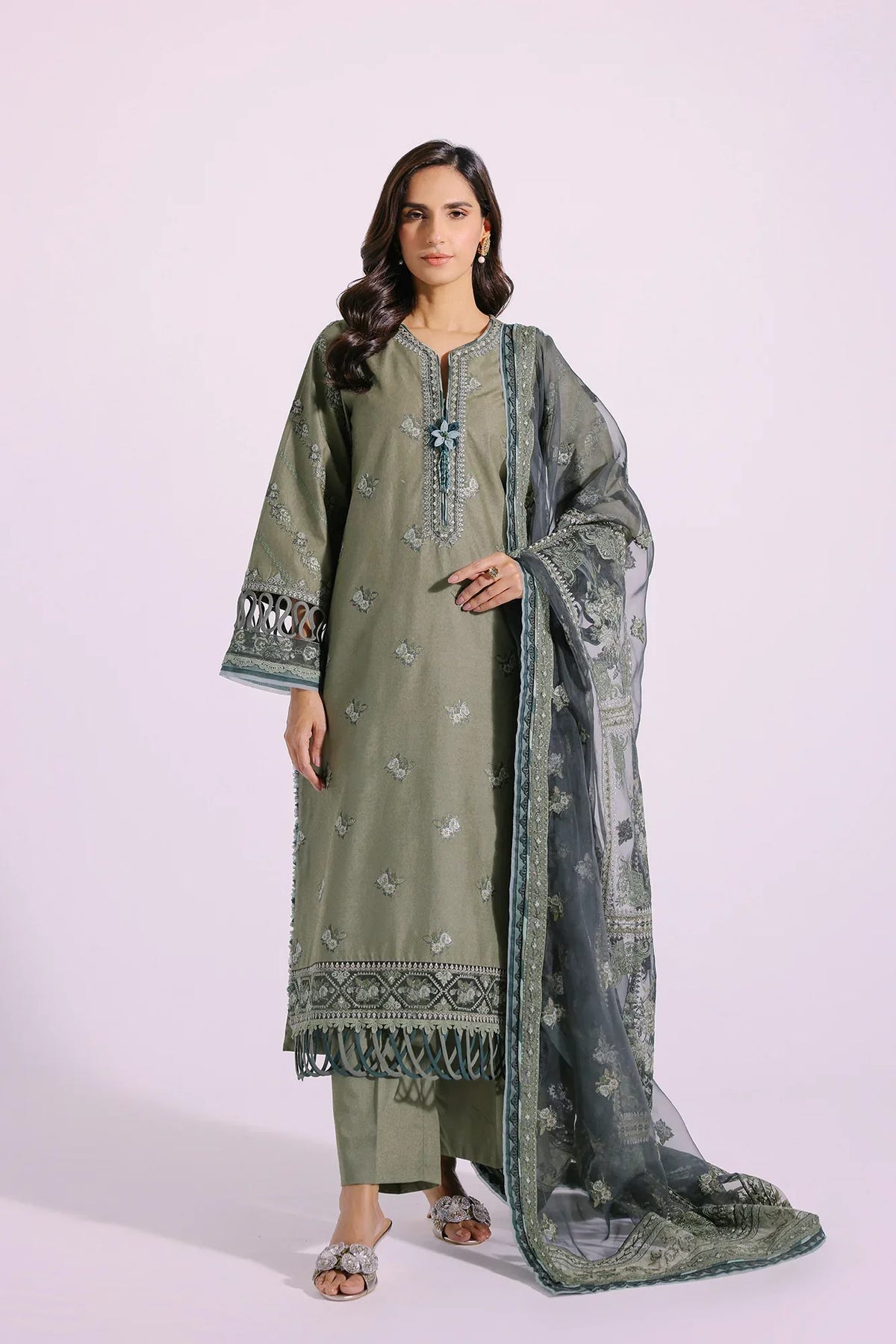 Ethnic | Rozana Collection SS 24 | E0415/203/127 -  Ethnic Luxury - Original Designer Dress - House of Maryam
