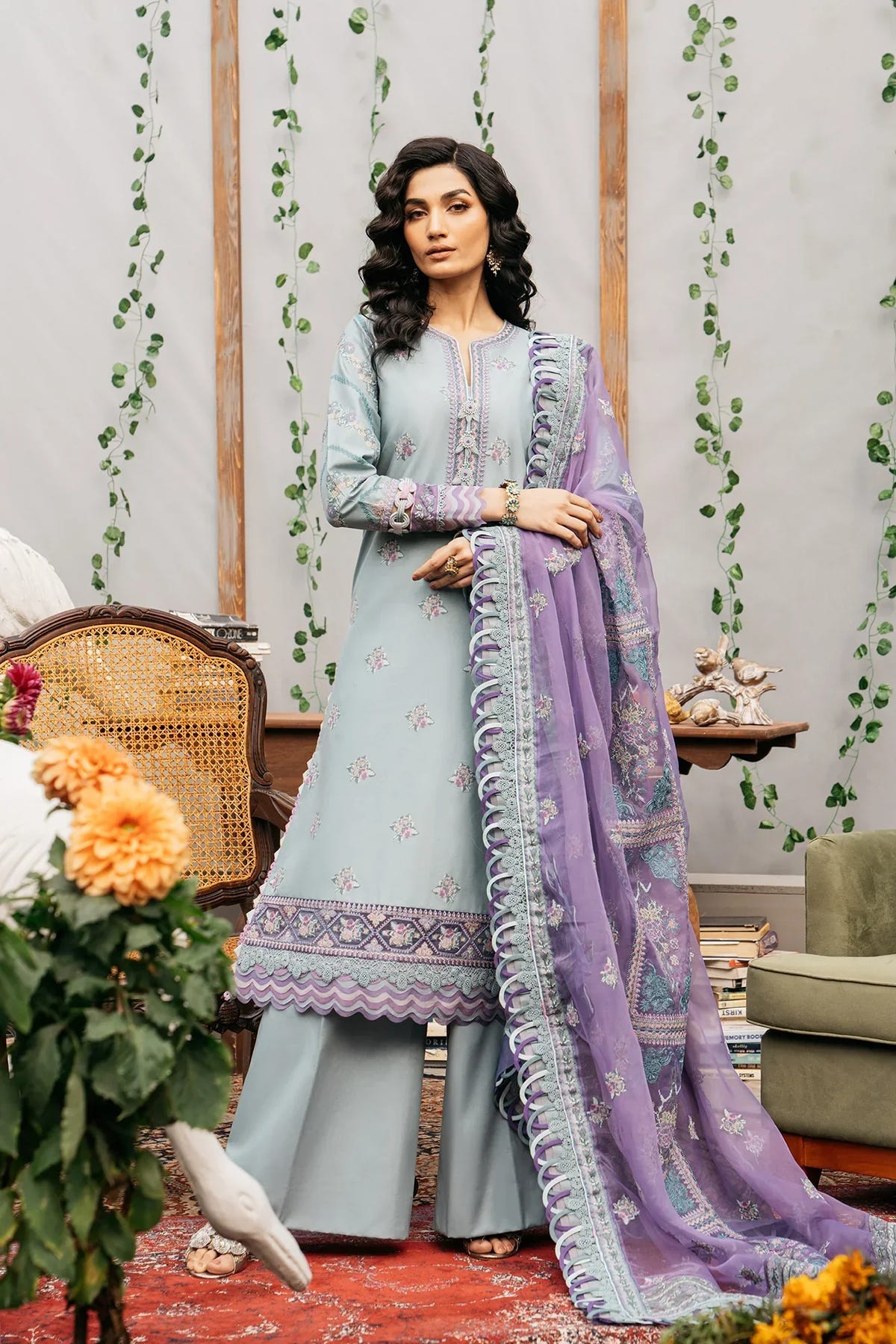 Ethnic | Rozana Collection SS 24 | E0415/203/716 -  Ethnic Luxury - Original Designer Dress - House of Maryam