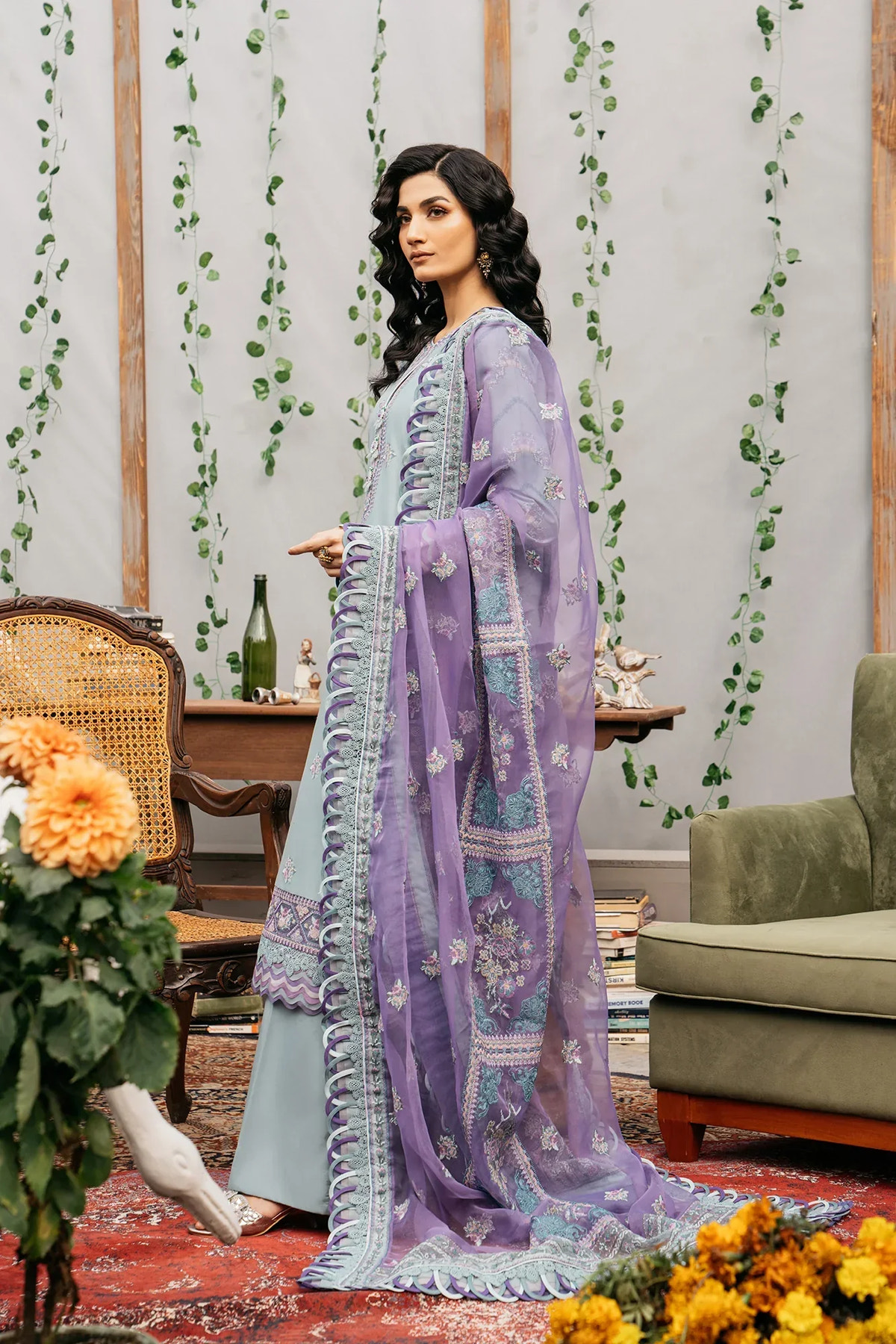 Ethnic | Rozana Collection SS 24 | E0415/203/716 -  Ethnic Luxury - Original Designer Dress - House of Maryam