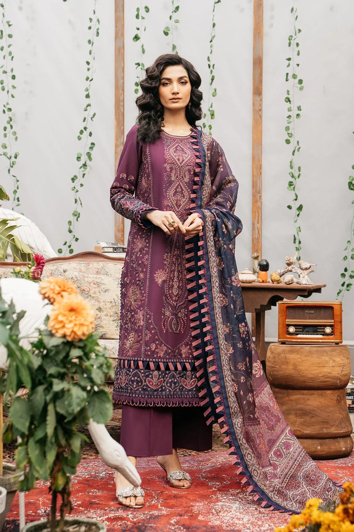 Ethnic | Rozana Collection SS 24 | E0406/203/520 -  Ethnic Luxury - Original Designer Dress - House of Maryam