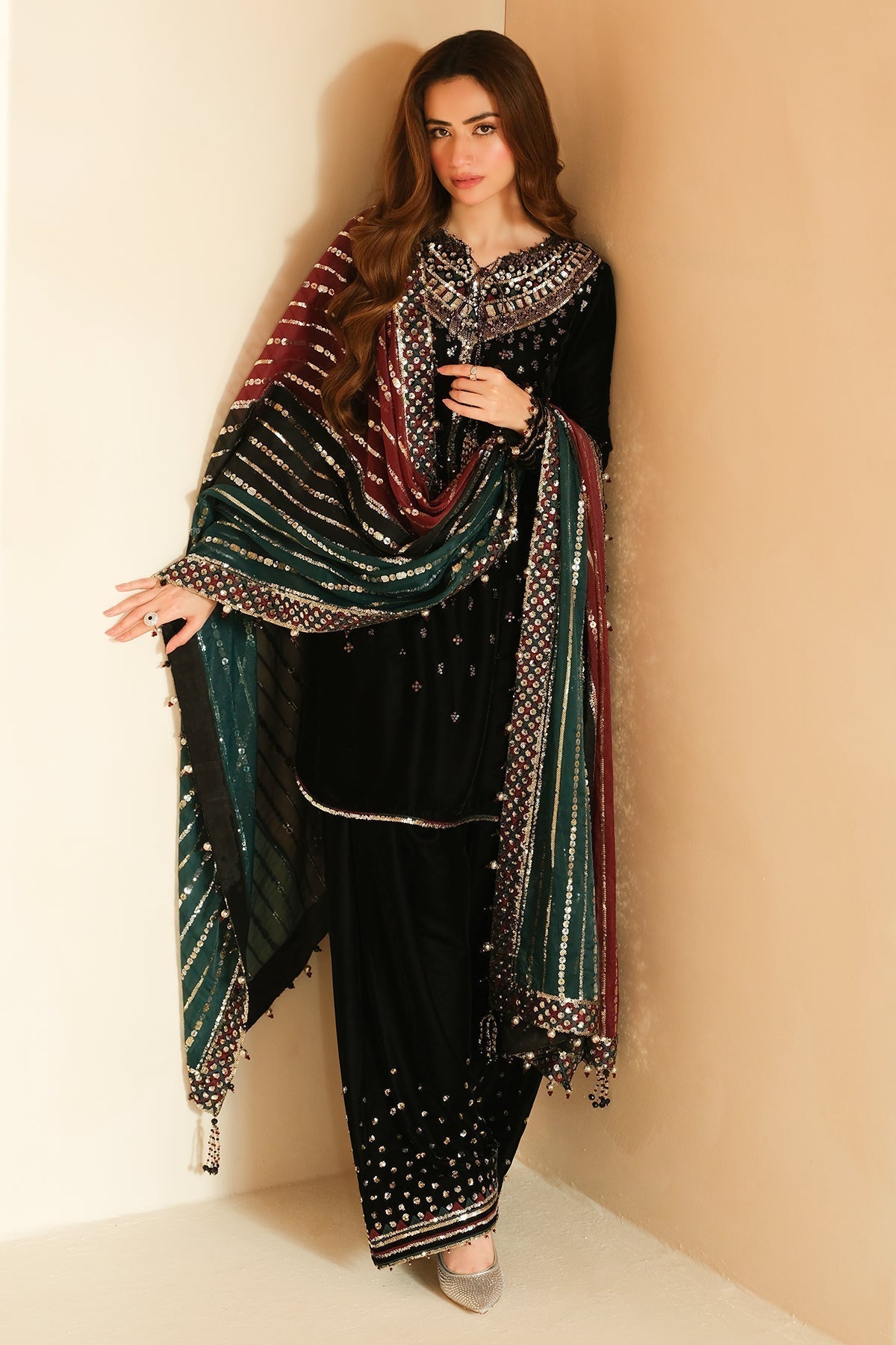 Jazmin | Velvet Edit 24 | Velvet Formal VF-2037 by Designer Jazmin - House of Maryam - Pakistani Designer Ethnic Wear in {{ shop.shopifyCountryName }}