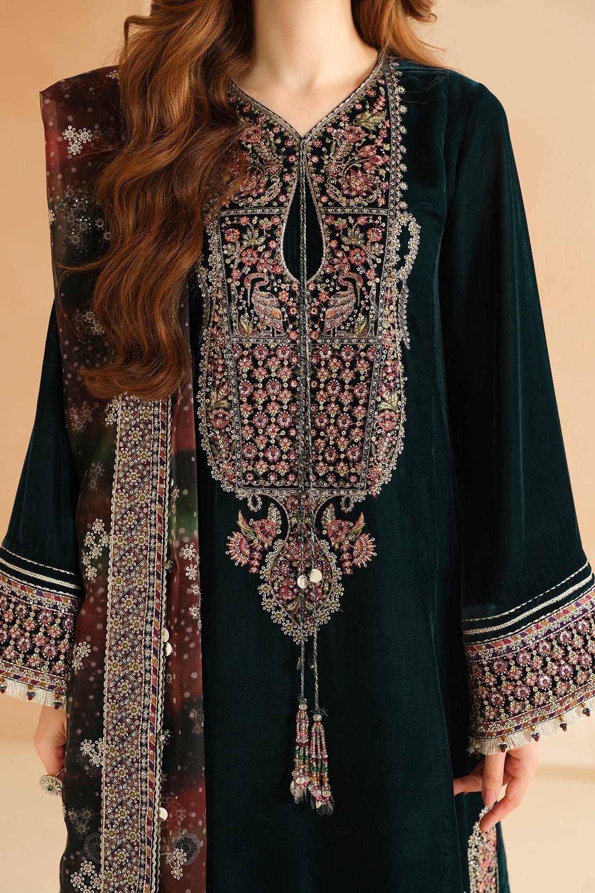 Jazmin | Velvet Edit 24 | Velvet Formal VF-2039 by Designer Jazmin - House of Maryam - Pakistani Designer Ethnic Wear in {{ shop.shopifyCountryName }}