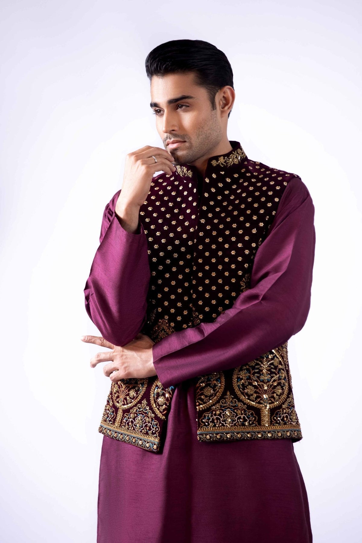 Pakistani Menswear | Fahad Hussayn | BHAMBHAL by Designer House of Maryam Ltd. - House of Maryam - Pakistani Designer Ethnic Wear in {{ shop.shopifyCountryName }}