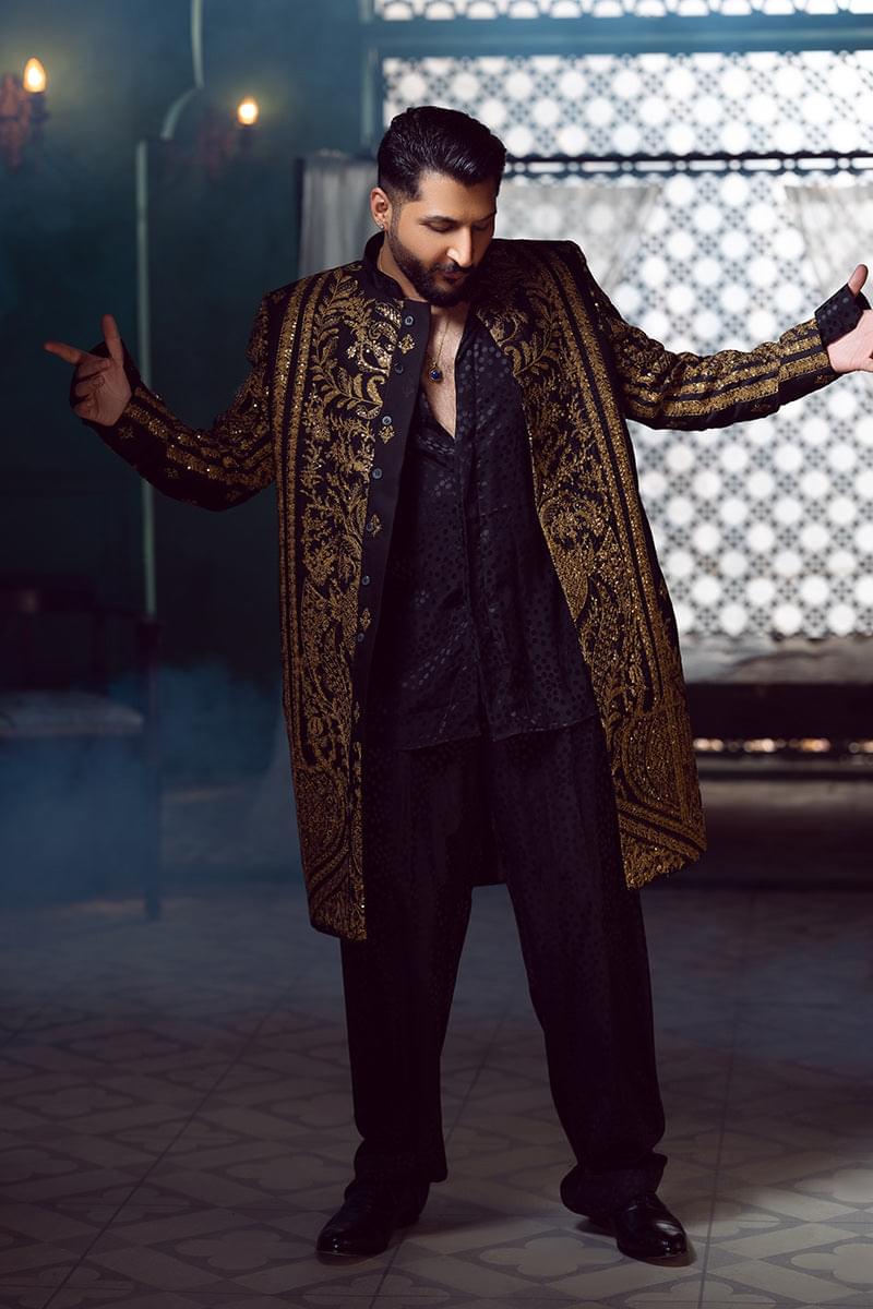 Pakistani Menswear | Fahad Hussayn | BAGHIRA by Designer House of Maryam Ltd. - House of Maryam - Pakistani Designer Ethnic Wear in {{ shop.shopifyCountryName }}