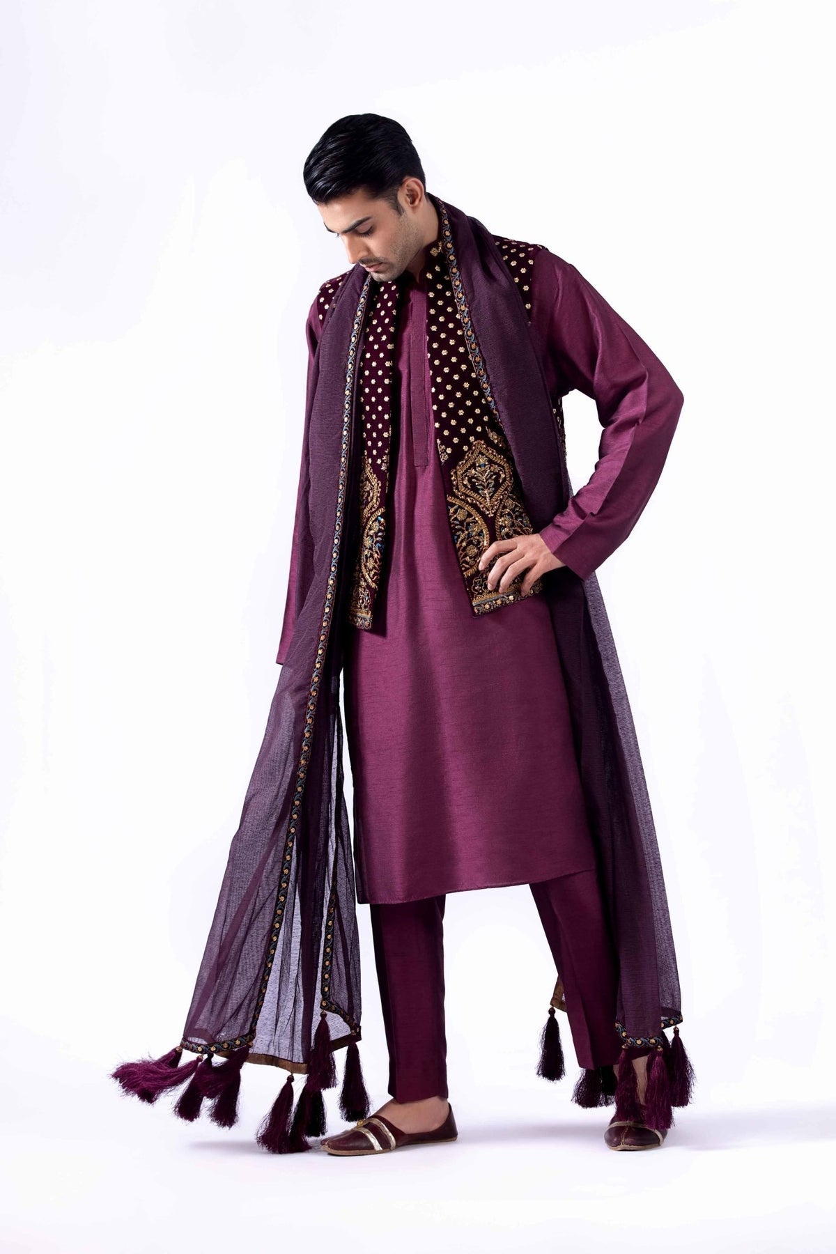 Pakistani Menswear | Fahad Hussayn | BHAMBHAL by Designer House of Maryam Ltd. - House of Maryam - Pakistani Designer Ethnic Wear in {{ shop.shopifyCountryName }}