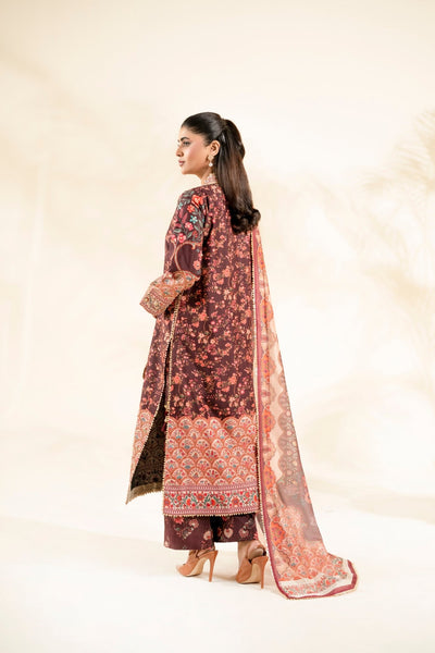 Faiza Faisal | Elara Luxury Pret | AURENZA-Brand:Faiza Faisal-Type:Ladies Clothes-Dark Maroon-Raw Silk-House of Maryam- Buy in UK, USA