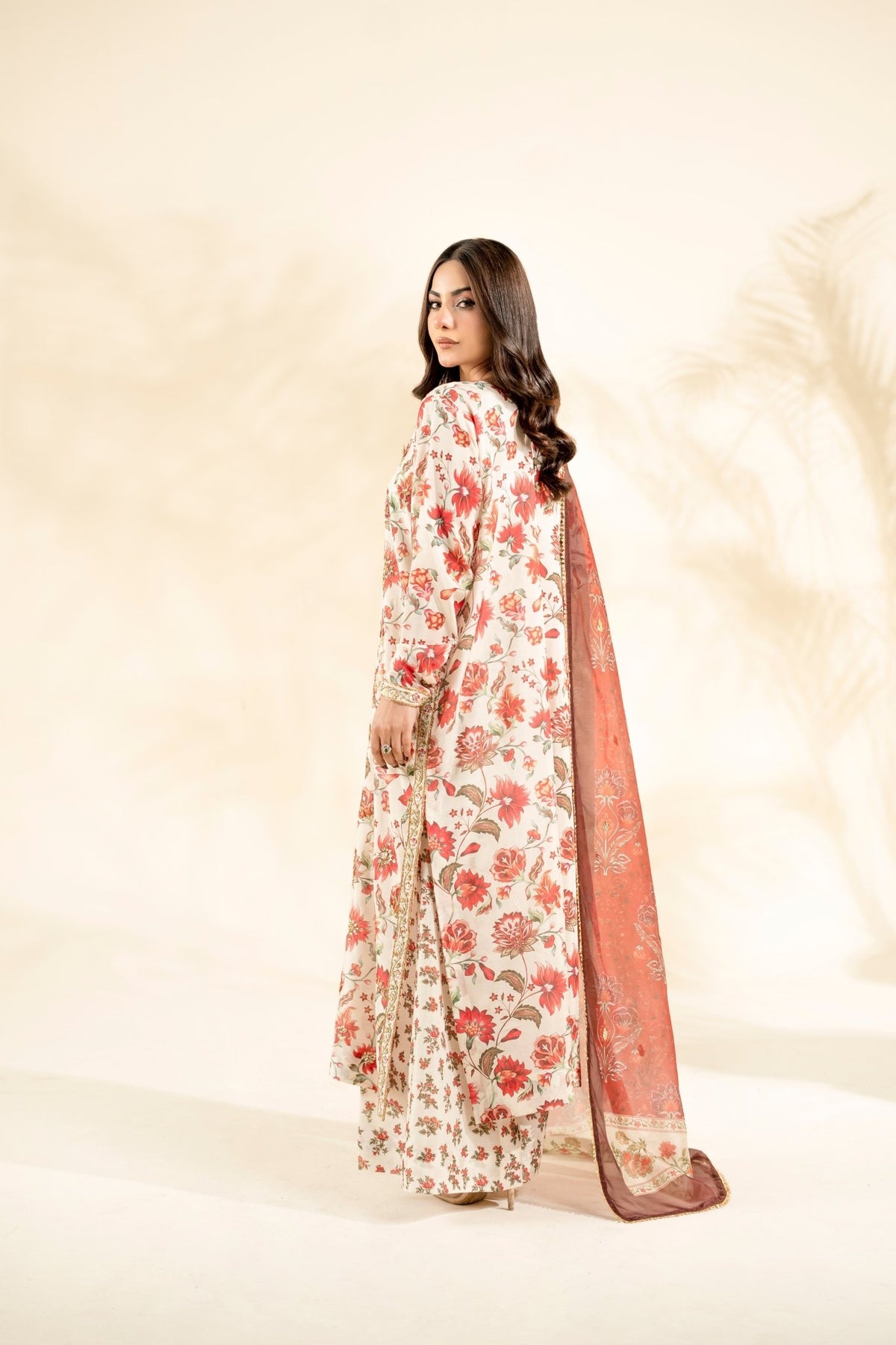 Faiza Faisal | Elara Luxury Pret | RIVAYA RUST-Brand:Faiza Faisal-Type:Ladies Clothes-Off White-Raw Silk-House of Maryam- Buy in UK, USA