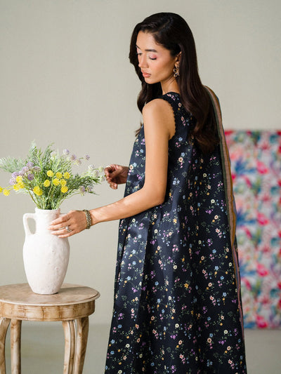 Faiza Faisal | FNF Printed Lawn | TWILIGHT CHARM-Brand:Faiza Faisal-Type:Ladies Clothes-Lawn-Midnight Blue-House of Maryam- Buy in UK, USA