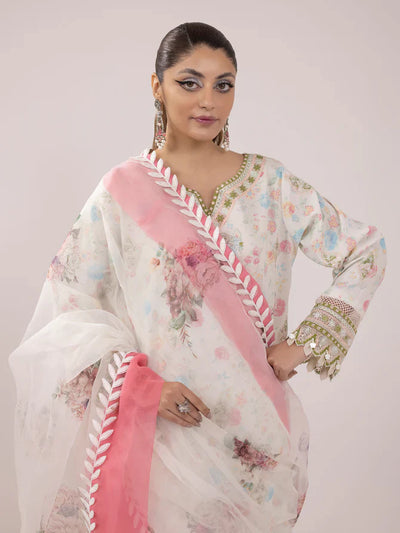Ittehad | Faiza Faisal Rangeeli Lawn 24 | Nargis -  Ittehad Luxury - Original Designer Dress - House of Maryam
