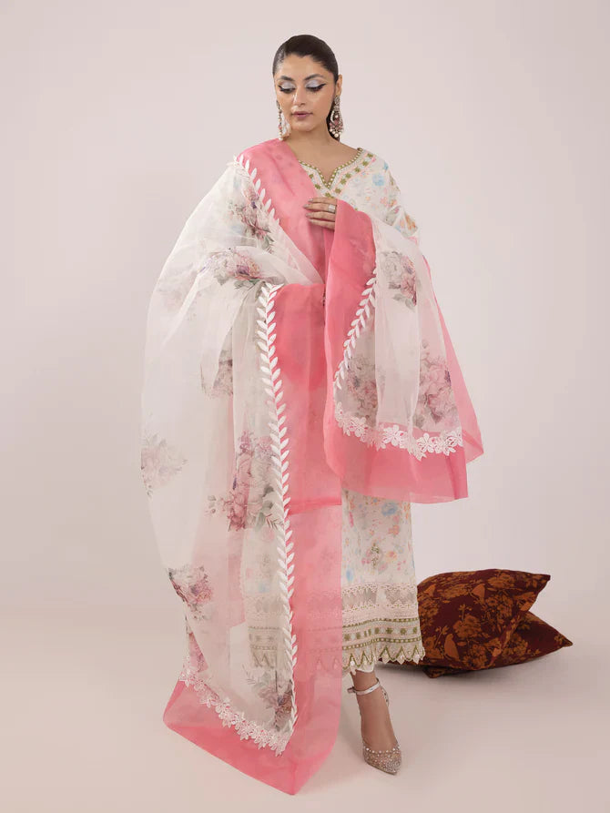 Ittehad | Faiza Faisal Rangeeli Lawn 24 | Nargis by Designer Ittehad - House of Maryam - Pakistani Designer Ethnic Wear in {{ shop.shopifyCountryName }}