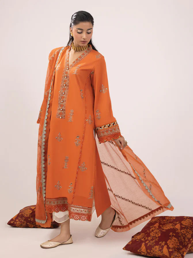Ittehad | Faiza Faisal Rangeeli Lawn 24 | Chammo -  Ittehad Luxury - Original Designer Dress - House of Maryam