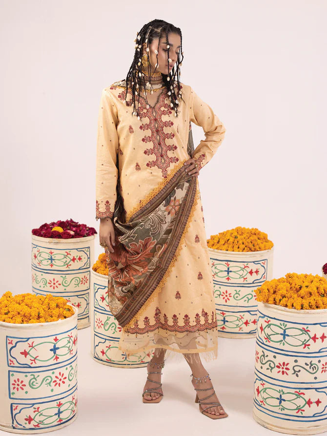 Ittehad | Faiza Faisal Rangeeli Lawn 24 | Gulabo -  Ittehad Luxury - Original Designer Dress - House of Maryam