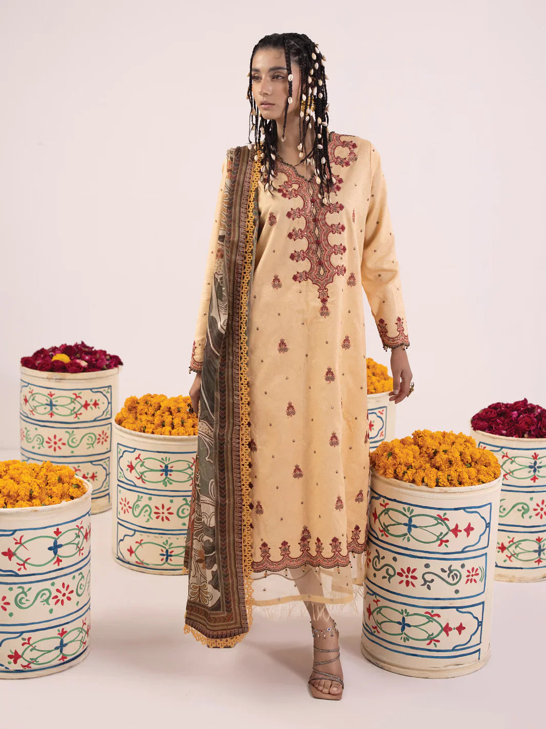 Ittehad | Faiza Faisal Rangeeli Lawn 24 | Gulabo -  Ittehad Luxury - Original Designer Dress - House of Maryam