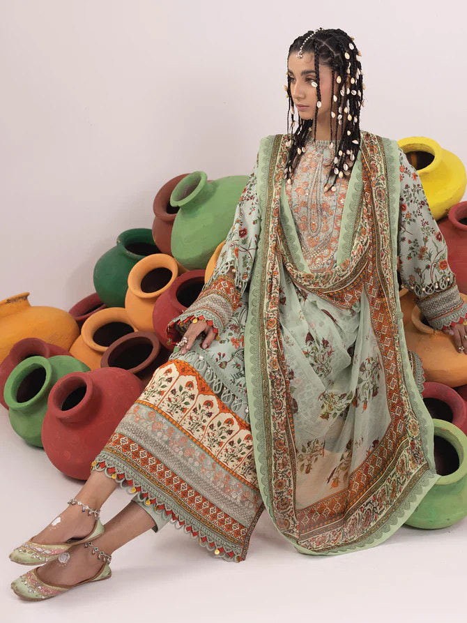 Ittehad | Faiza Faisal Rangeeli Lawn 24 | Chambeli -  Ittehad Luxury - Original Designer Dress - House of Maryam
