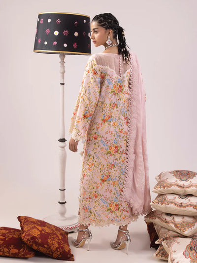 Ittehad | Faiza Faisal Rangeeli Lawn 24 | Laali -  Ittehad Luxury - Original Designer Dress - House of Maryam
