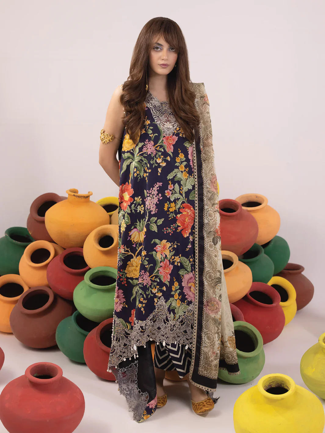 Ittehad | Faiza Faisal Rangeeli Lawn 24 | Champa -  Ittehad Luxury - Original Designer Dress - House of Maryam