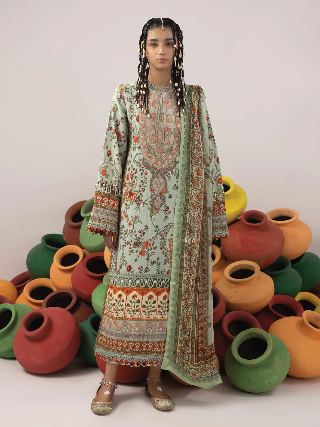 Ittehad | Faiza Faisal Rangeeli Lawn 24 | Chambeli -  Ittehad Luxury - Original Designer Dress - House of Maryam
