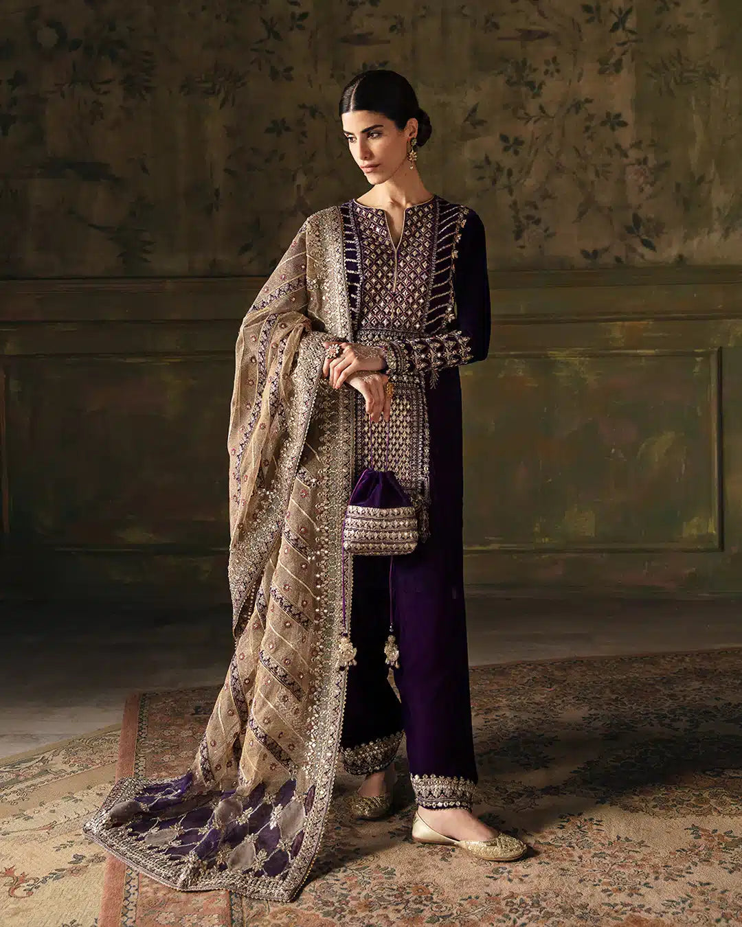 Faiza Saqlain | Manaar Luxe Formals 23 | Elayha by Designer Faiza Saqlain - House of Maryam - Pakistani Designer Ethnic Wear in {{ shop.shopifyCountryName }}