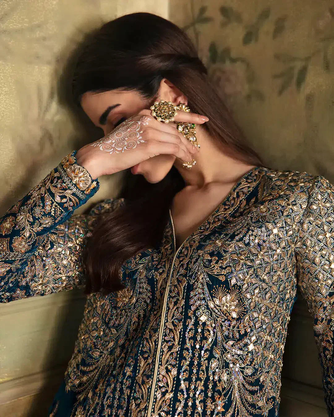 Faiza Saqlain | Manaar Luxe Formals 23 | Haanie by Designer Faiza Saqlain - House of Maryam - Pakistani Designer Ethnic Wear in {{ shop.shopifyCountryName }}