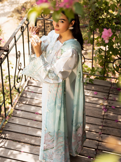 Izel | Dastak Luxury Lawn | FALAK -  Izel Ladies Clothes - Original Designer Dress - House of Maryam
