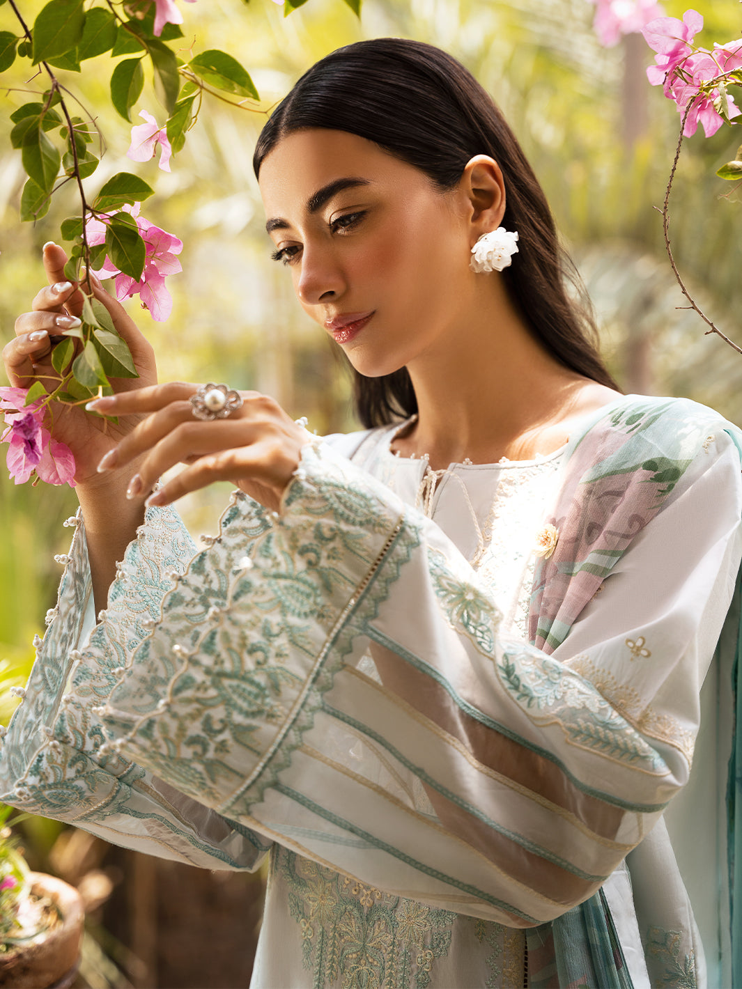 Izel | Dastak Luxury Lawn | FALAK -  Izel Ladies Clothes - Original Designer Dress - House of Maryam