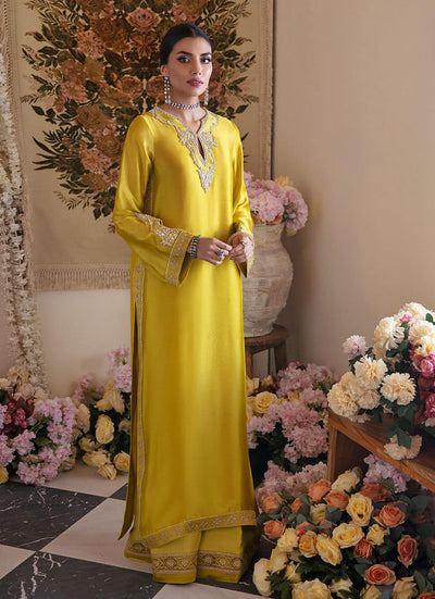 Farah Talib Aziz | Mayna Festive Luxe | Veesta Lime -  Farah Talib Aziz Bridal - Original Designer Dress - House of Maryam