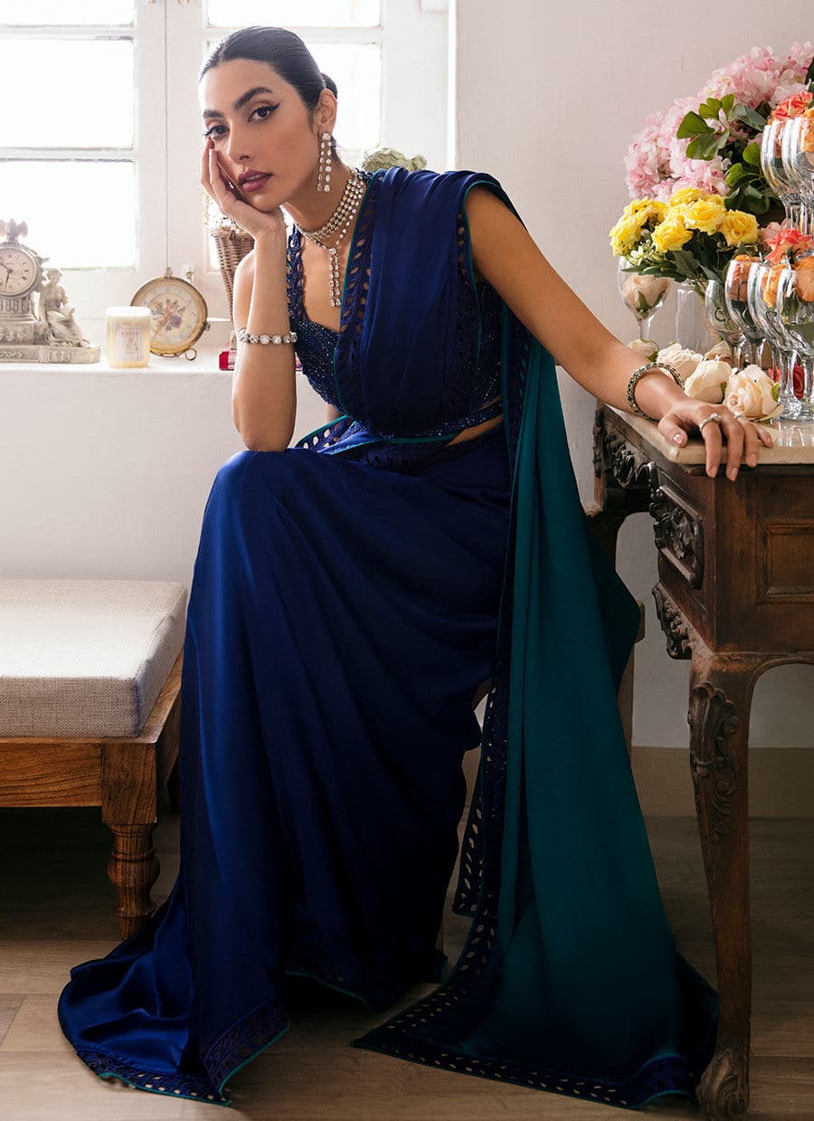 Farah Talib Aziz | Mayna Festive Luxe | ALMA OMBRE -  Farah Talib Aziz Bridal - Original Designer Dress - House of Maryam