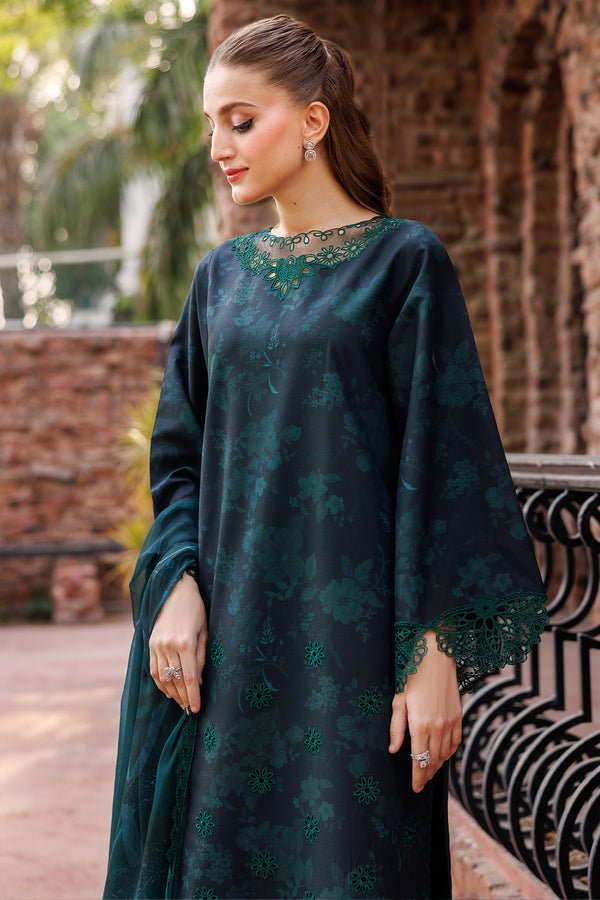 Farasha | Seraya Lawn 25 | Periveil-Brand:Farasha-Type:Ladies Clothes-Midnight Blue-Lawn-House of Maryam- Buy in UK, USA