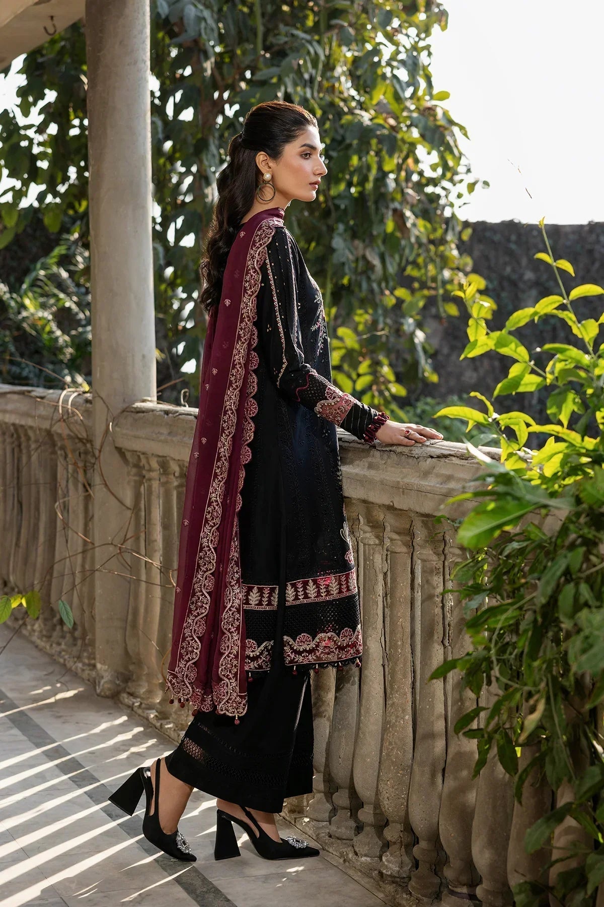 Farasha | Bahaar Embroidered Lawn | Twilight Bloom