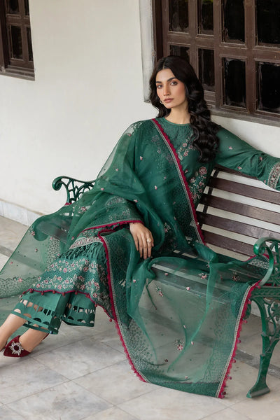 Farasha | Bahaar Embroidered Lawn | Azure Grace -  Farasha Luxury - Original Designer Dress - House of Maryam