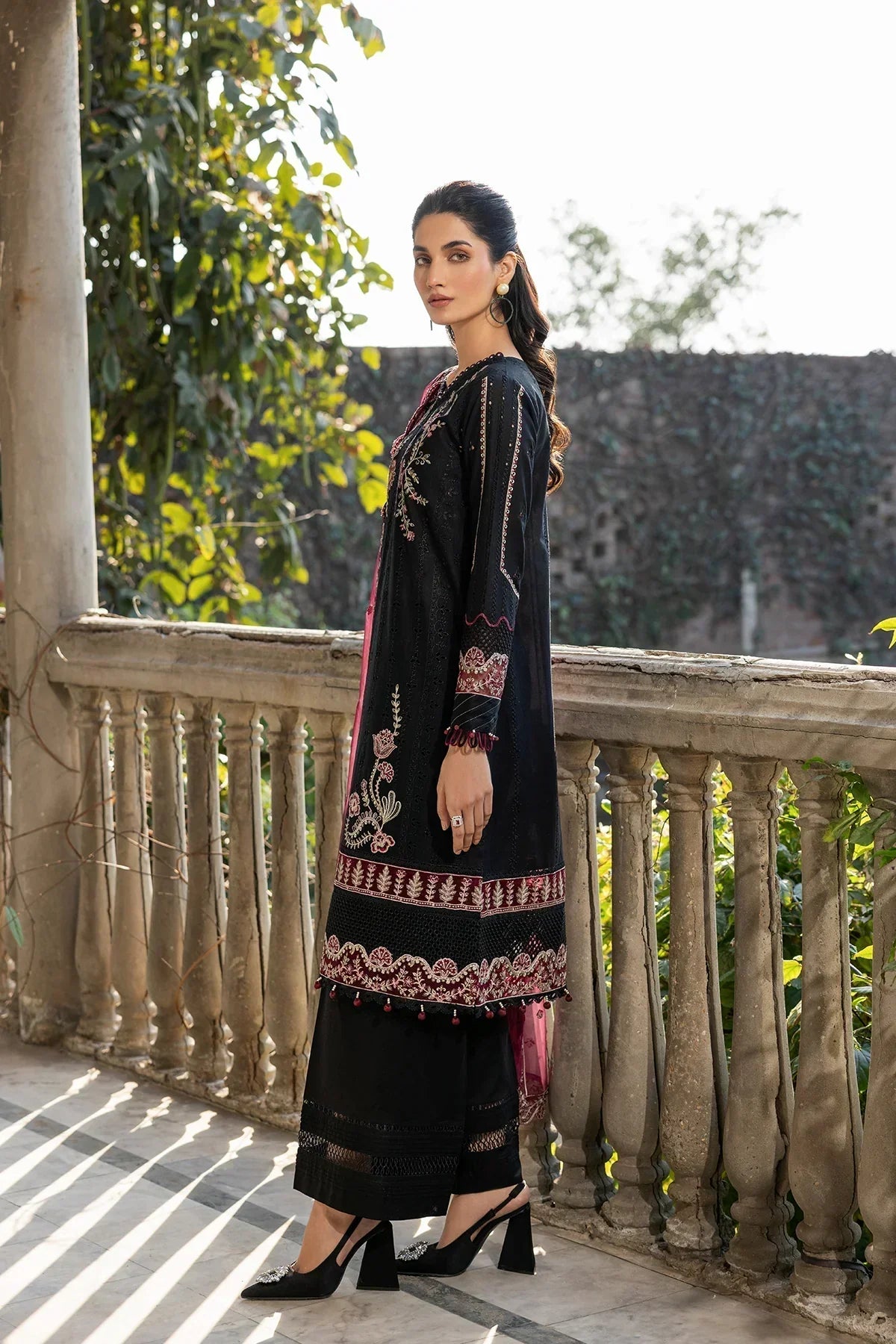 Farasha | Bahaar Embroidered Lawn | Twilight Bloom