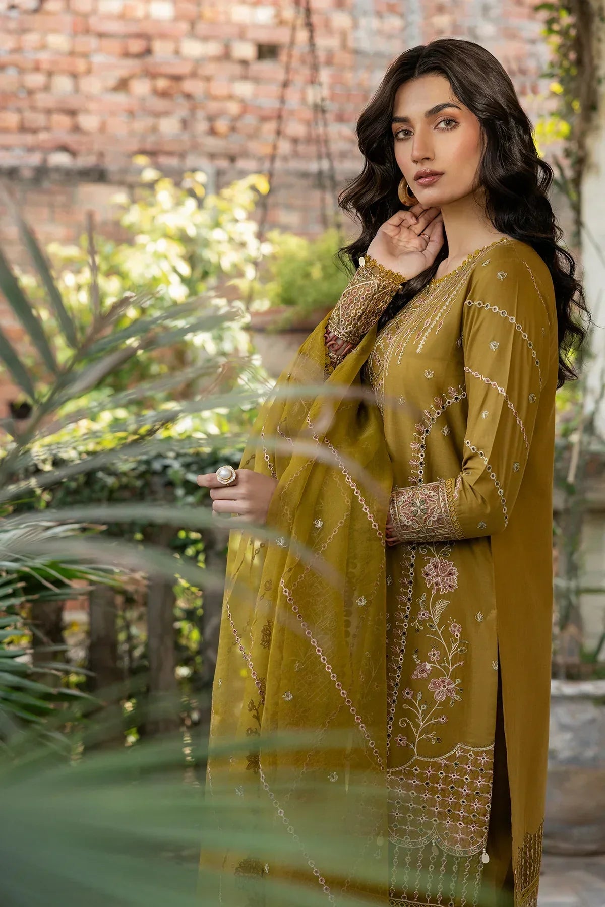 Farasha | Bahaar Embroidered Lawn | Summer Bloom -  Farasha Luxury - Original Designer Dress - House of Maryam