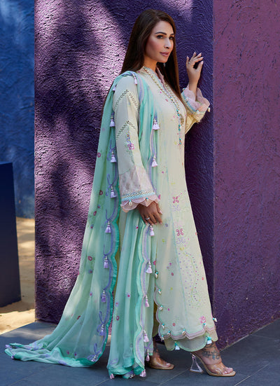 Farah Talib Aziz | Suay Lawn 24 | VAIA YELLOW -  Farah Talib Aziz Luxury - Original Designer Dress - House of Maryam