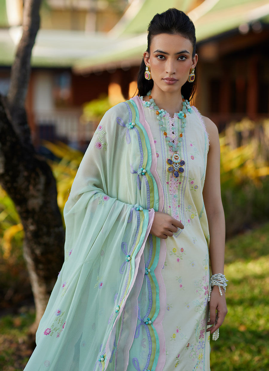 Farah Talib Aziz | Suay Lawn 24 | VAIA YELLOW -  Farah Talib Aziz Luxury - Original Designer Dress - House of Maryam