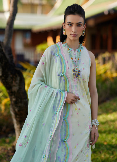 Farah Talib Aziz | Suay Lawn 24 | VAIA YELLOW -  Farah Talib Aziz Luxury - Original Designer Dress - House of Maryam
