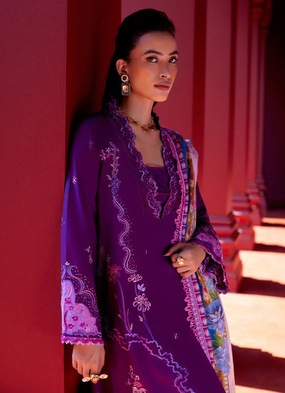 Farah Talib Aziz | Suay Lawn 24 | YURI PURPLE -  Farah Talib Aziz Luxury - Original Designer Dress - House of Maryam