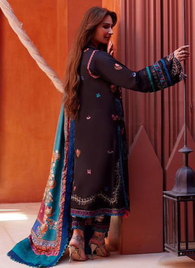 Farah Talib Aziz | Suay Lawn 24 | ILARIA BLACK -  Farah Talib Aziz Luxury - Original Designer Dress - House of Maryam