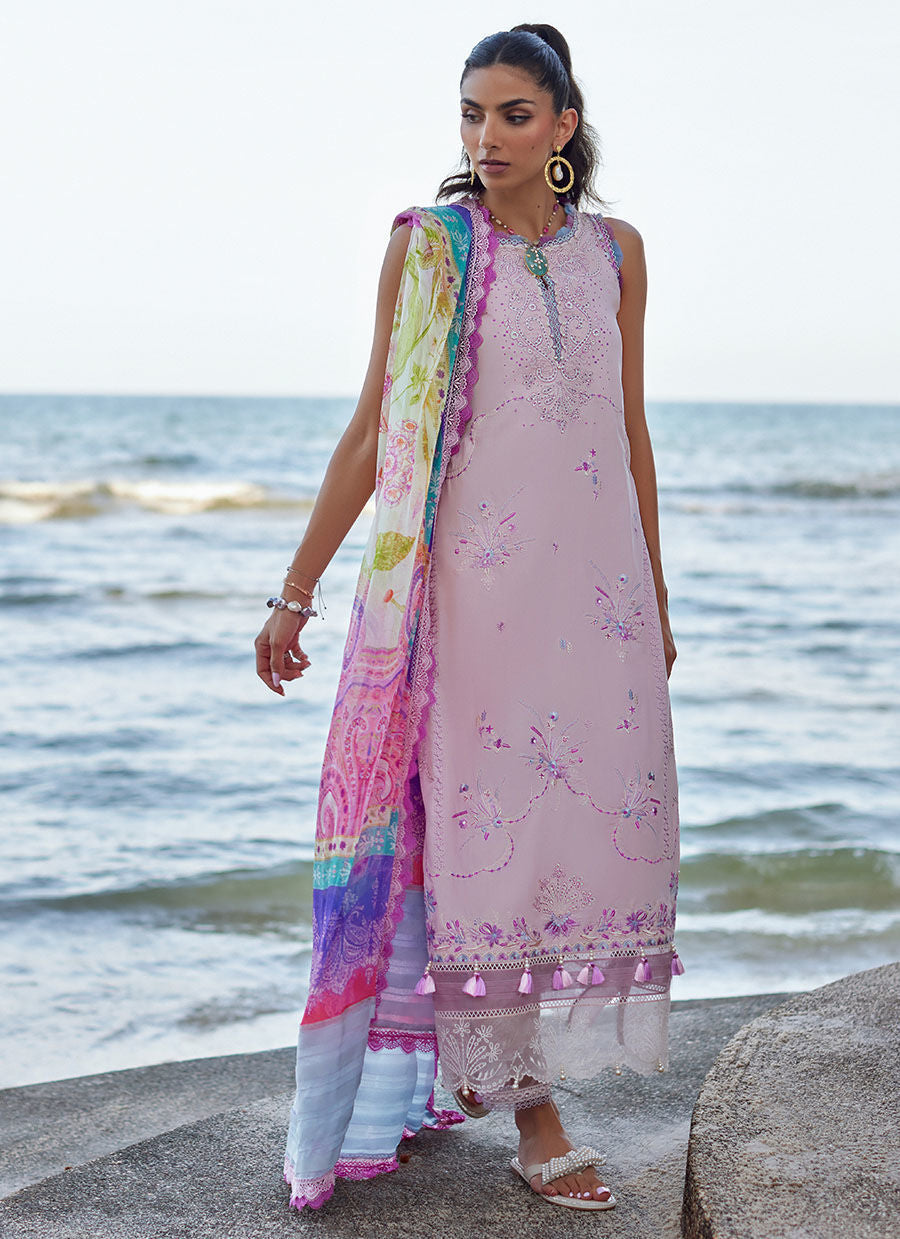 Farah Talib Aziz | Suay Lawn 24 | IZUMI PINK -  Farah Talib Aziz Luxury - Original Designer Dress - House of Maryam