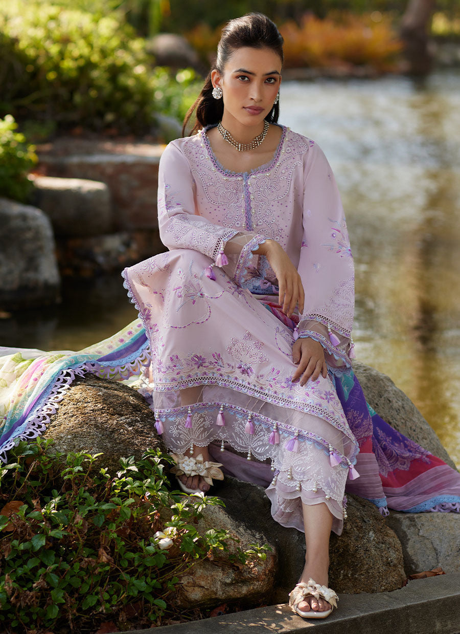 Farah Talib Aziz | Suay Lawn 24 | IZUMI PINK by Designer Farah Talib Aziz - House of Maryam - Pakistani Designer Ethnic Wear in {{ shop.shopifyCountryName }}