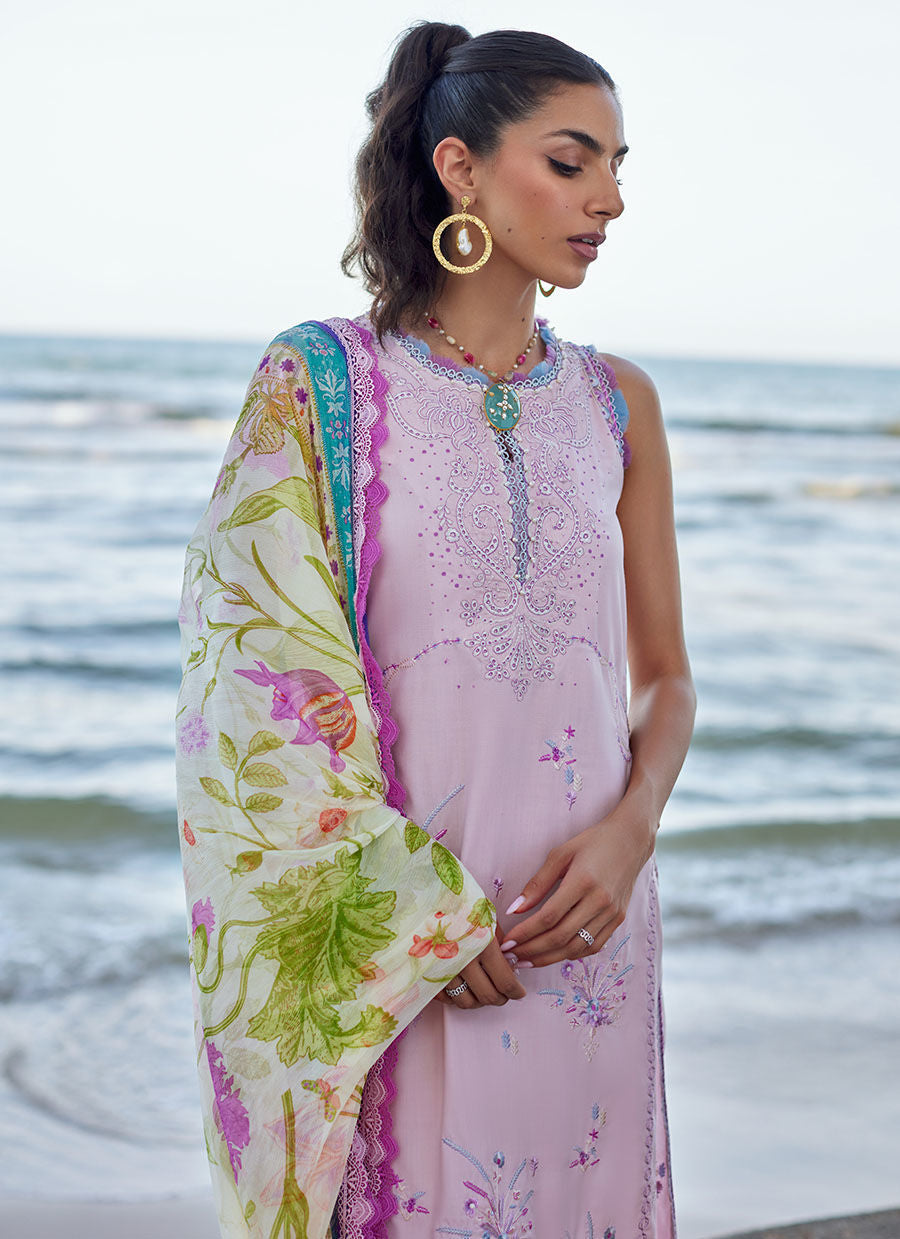 Farah Talib Aziz | Suay Lawn 24 | IZUMI PINK by Designer Farah Talib Aziz - House of Maryam - Pakistani Designer Ethnic Wear in {{ shop.shopifyCountryName }}