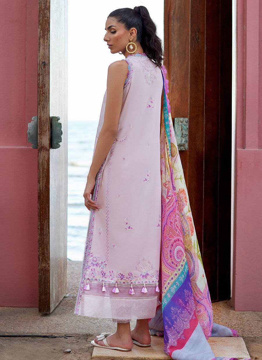 Farah Talib Aziz | Suay Lawn 24 | IZUMI PINK -  Farah Talib Aziz Luxury - Original Designer Dress - House of Maryam