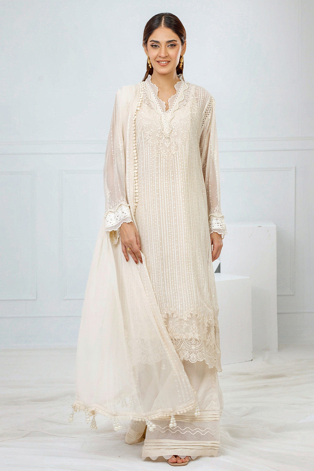 Gul Ahmed | Festive Eid 25 |FE-52074 -  Gul Ahmed Ladies Clothes - Original Designer Dress - House of Maryam