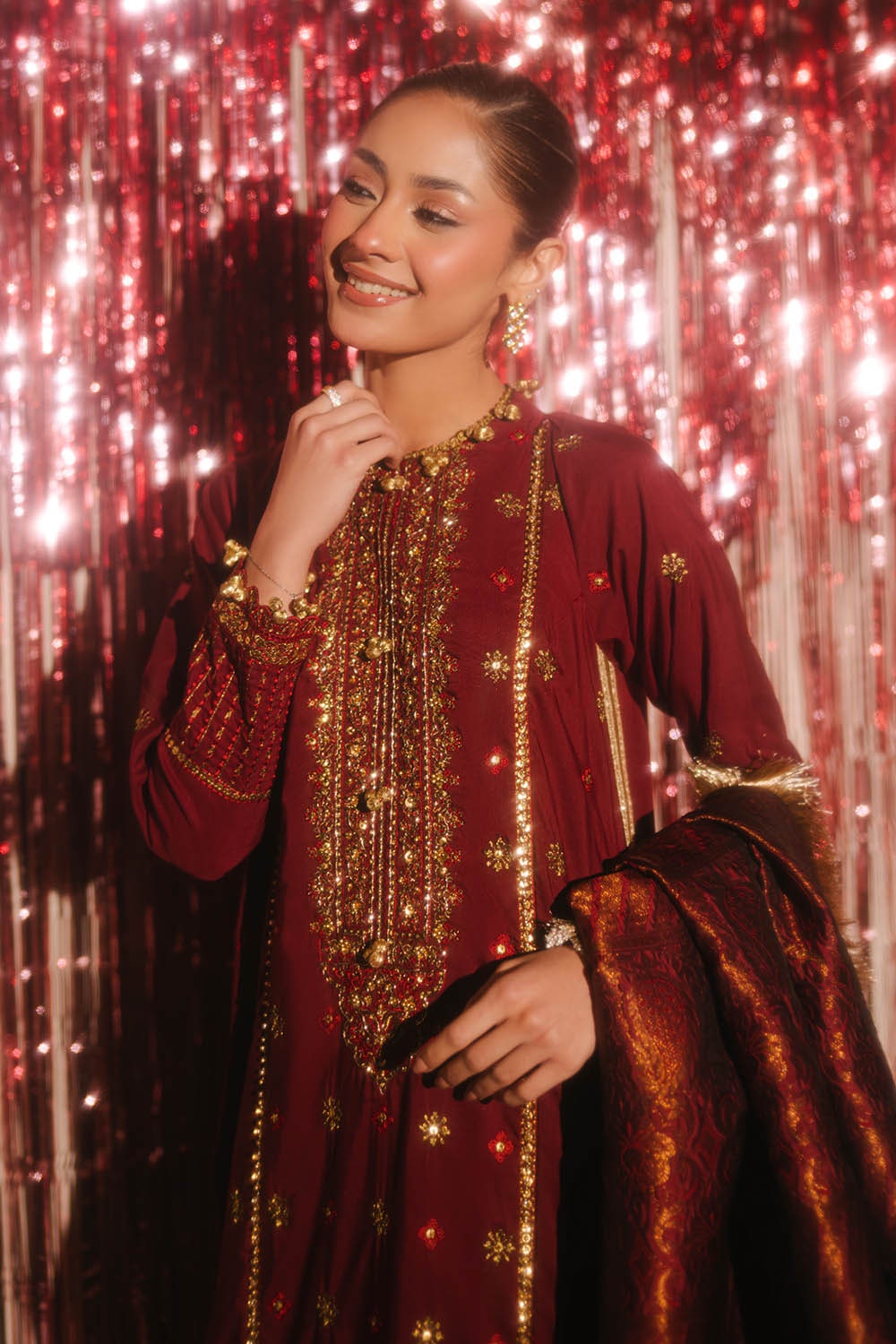 Gul Ahmed | Festive Eid 25 | FE-52075 -  Gul Ahmed Ladies Clothes - Original Designer Dress - House of Maryam